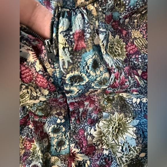 Vintage Batwing Sleeve Floral Midi Dress Women’s Size 9/10 Runs Smaller - Picture 6 of 7